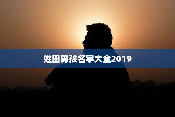 姓田男孩名字大全2019