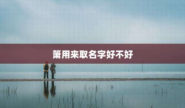 箫用来取名字好不好