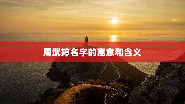 周武婷名字的寓意和含义