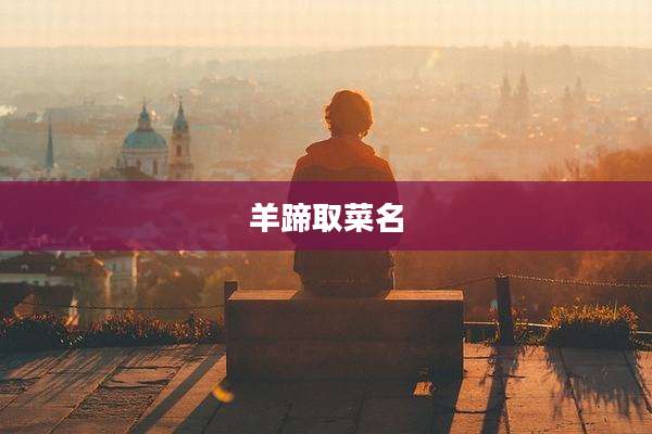 羊蹄取菜名