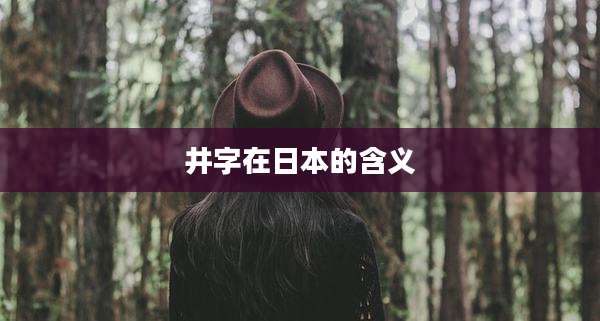 井字在日本的含义