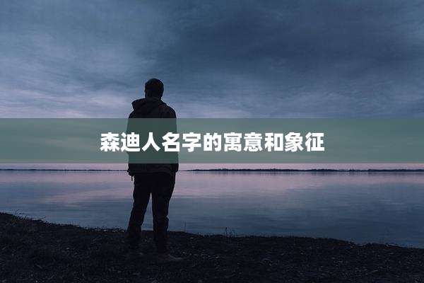 森迪人名字的寓意和象征