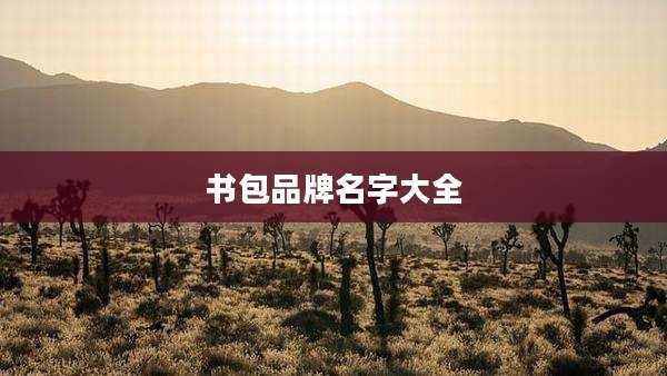 书包品牌名字大全