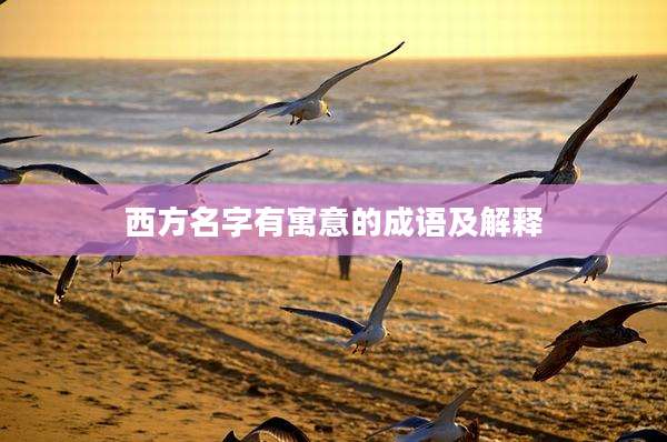 西方名字有寓意的成语及解释