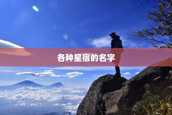 各种星宿的名字