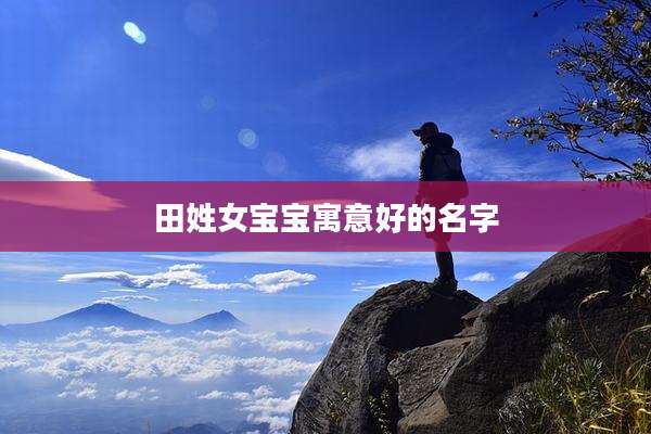 田姓女宝宝寓意好的名字