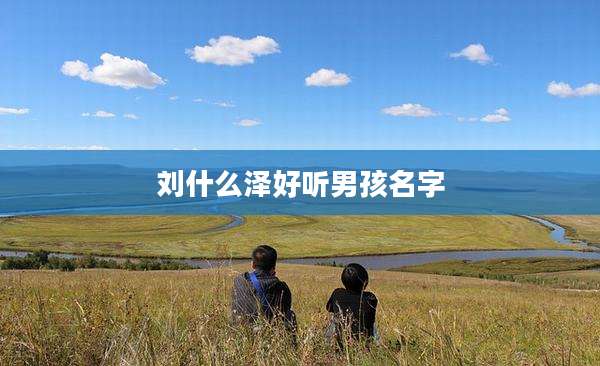 刘什么泽好听男孩名字