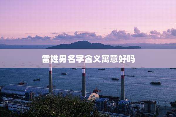 雷姓男名字含义寓意好吗