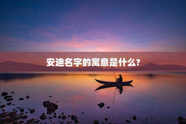 安迪名字的寓意是什么?