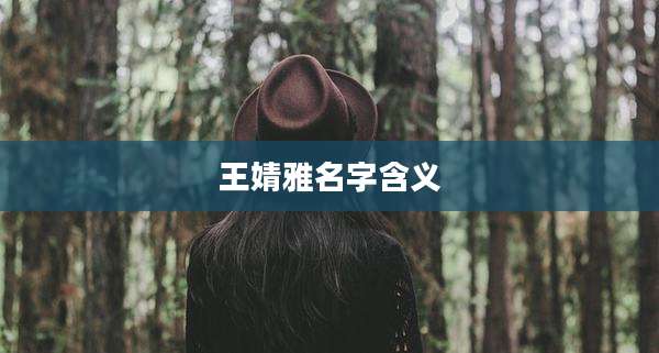 王婧雅名字含义