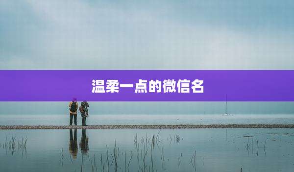 温柔一点的微信名