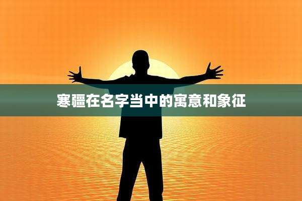 寒疆在名字当中的寓意和象征