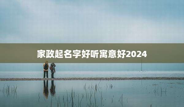 家政起名字好听寓意好2024