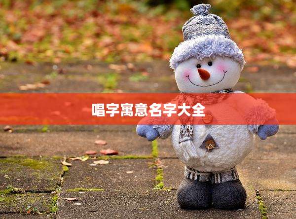 唱字寓意名字大全