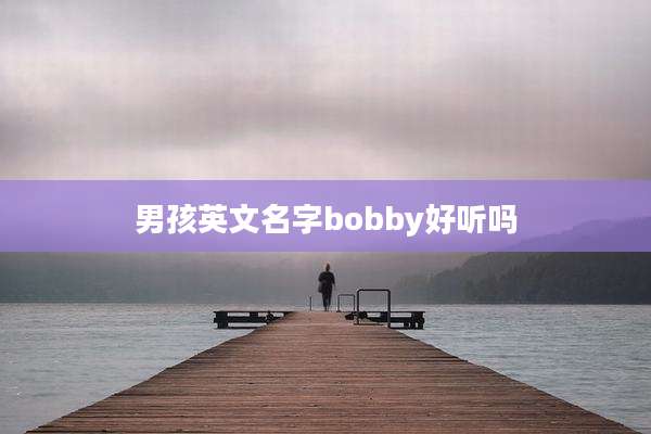 男孩英文名字bobby好听吗