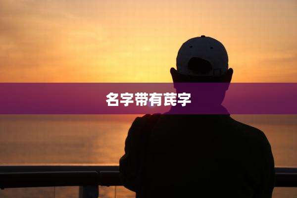 名字带有芪字