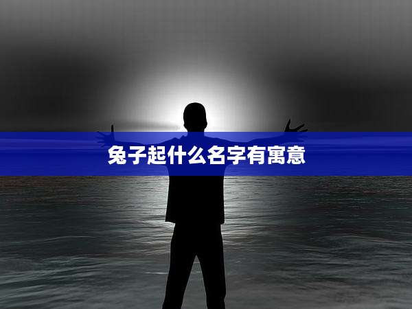 兔子起什么名字有寓意