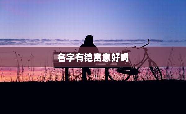 名字有铠寓意好吗