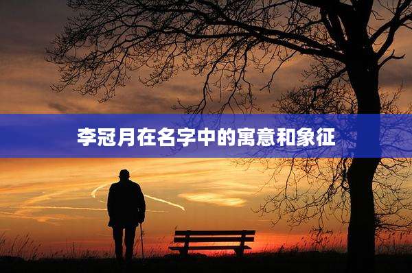李冠月在名字中的寓意和象征