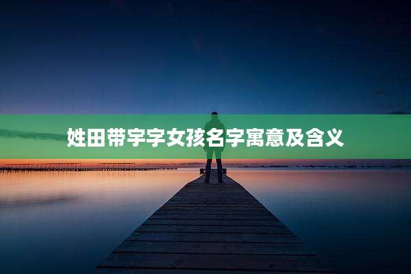 姓田带宇字女孩名字寓意及含义