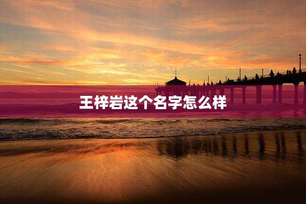 王梓岩这个名字怎么样