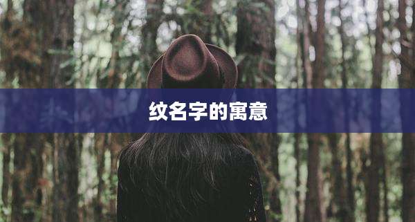 纹名字的寓意