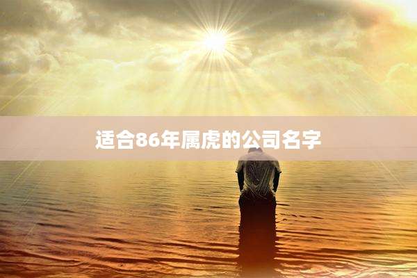 适合86年属虎的公司名字