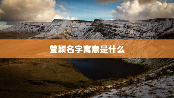 萱颖名字寓意是什么