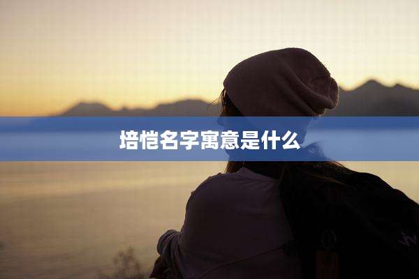 培恺名字寓意是什么