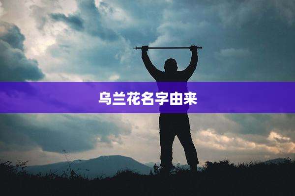乌兰花名字由来