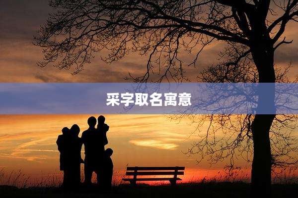 采字取名寓意