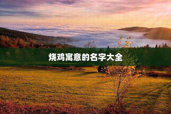 烧鸡寓意的名字大全