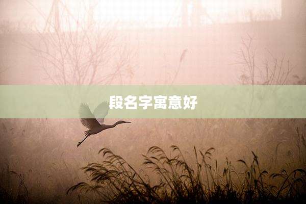 段名字寓意好