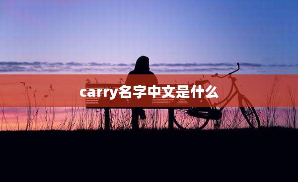carry名字中文是什么