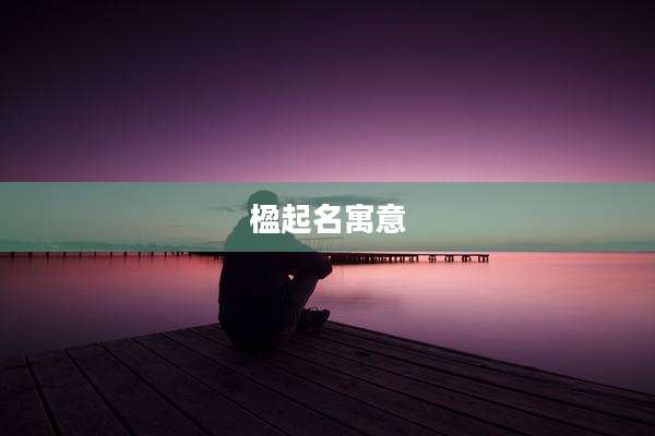 楹起名寓意