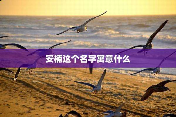 安楠这个名字寓意什么