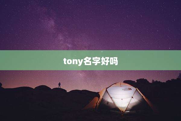 tony名字好吗