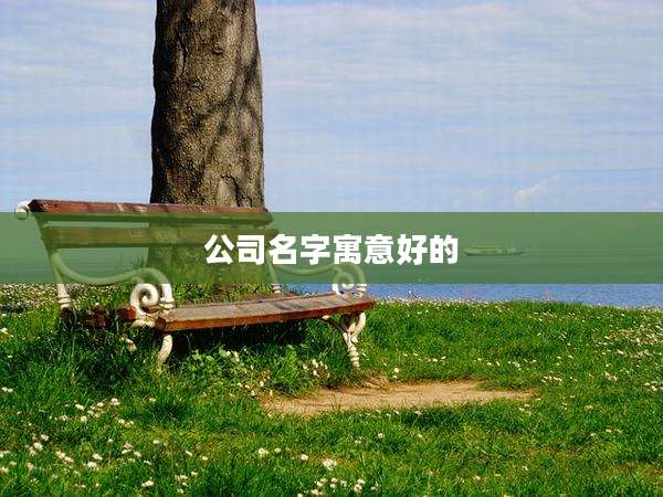 公司名字寓意好的