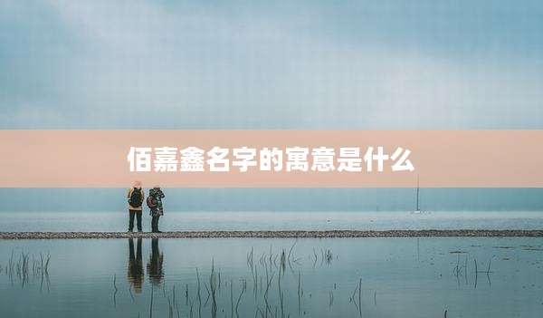 佰嘉鑫名字的寓意是什么