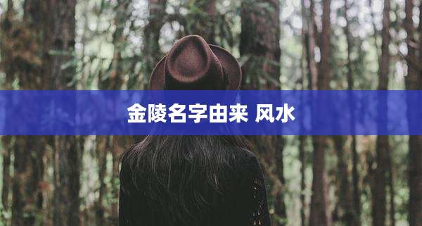 金陵名字由来 风水