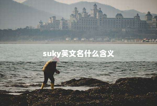 suky英文名什么含义