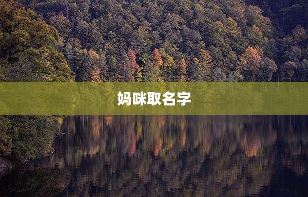 妈咪取名字