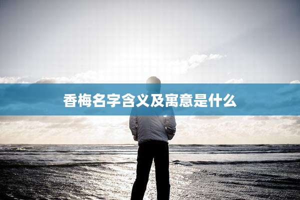 香梅名字含义及寓意是什么