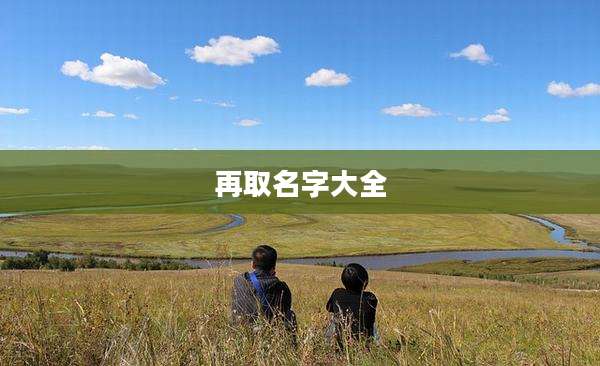 再取名字大全
