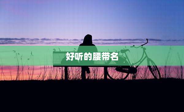 好听的腰带名