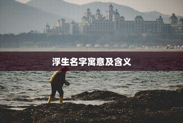 浮生名字寓意及含义