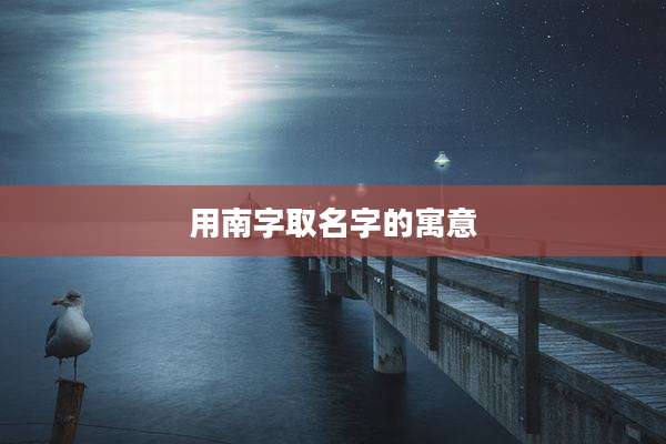 用南字取名字的寓意