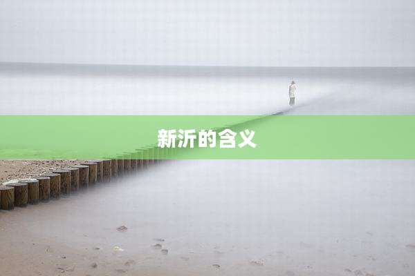 新沂的含义