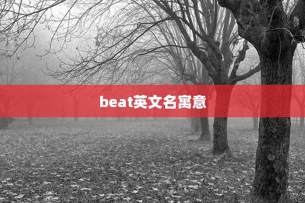 beat英文名寓意