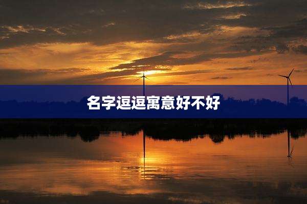 名字逗逗寓意好不好